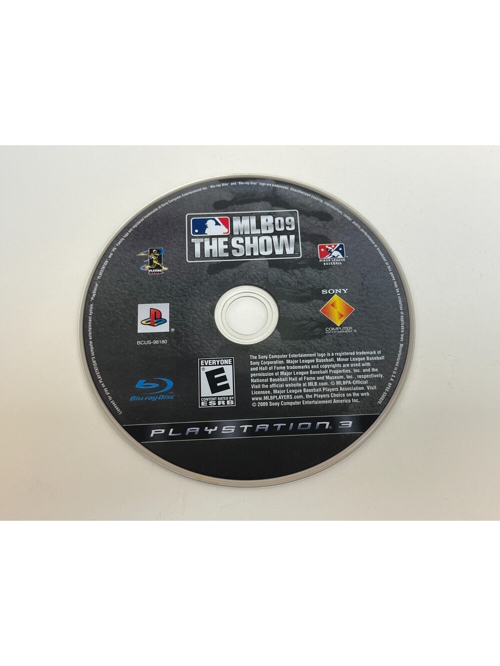 MLB 09 The Show PS3 Disc Only BCUS-98180 Sony PlayStation 3